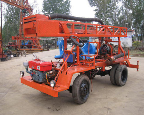 20kw 300m Tractor Mounted Water Well Drilling Rig Self Propelled